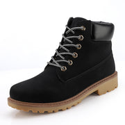 High-top casual snow boots in black