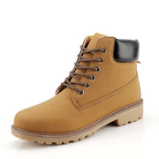 High-top casual snow boots in yellow