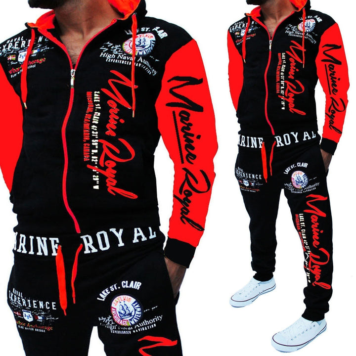 Men's 2-piece zip-up tracksuit, view 2