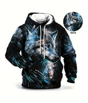 Men's 3D digital print hoodie sweatshirt, design F13