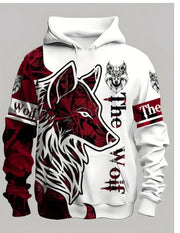 Men's 3D digital print hoodie sweatshirt, design F15