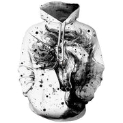 Men's 3D digital print hoodie sweatshirt, view 5