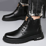 Men's British-style lace-up boots, view 5