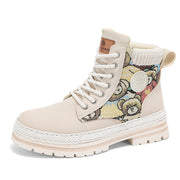 Men's fleece-lined high-top lace-up boots, view 6