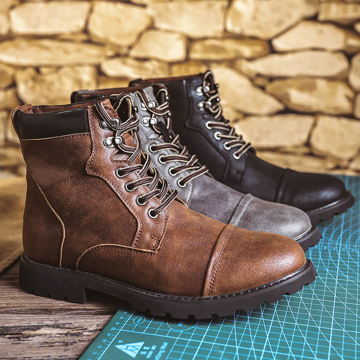 Men's high-top work-style boots, main product image