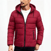 Men's hooded cotton-padded winter coat, main product image