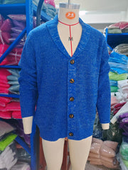 Men's lapel collar knit cardigan, view 7