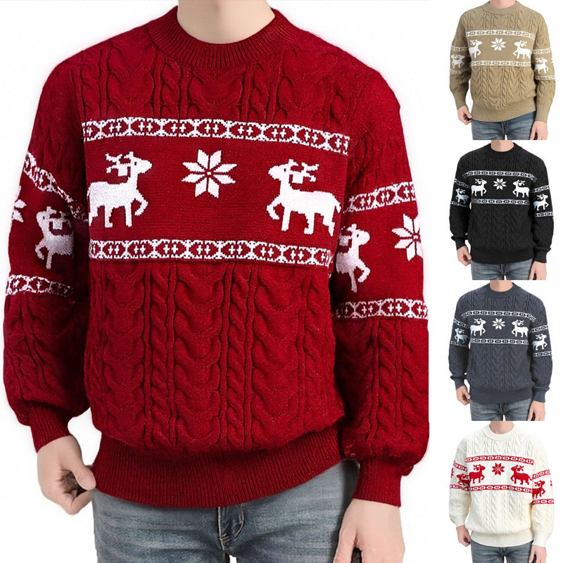 Men's ugly Christmas deer sweater, main product image