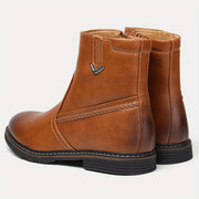 Men's wingtip dress boots, view 3
