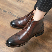 Men's winter boots with rubber sole, view 3