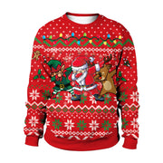 Unisex Christmas print sweater, design SB102108