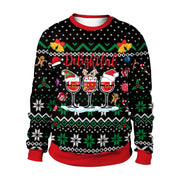 Unisex Christmas print sweater, design SB102109