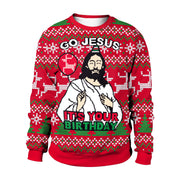 Unisex Christmas print sweater, design SB102111