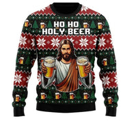 Unisex Christmas print sweater, design YLWY01257