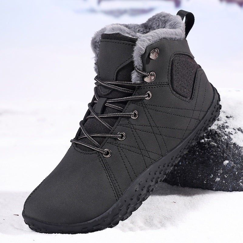 Unisex mid-cut thermal snow boots in black