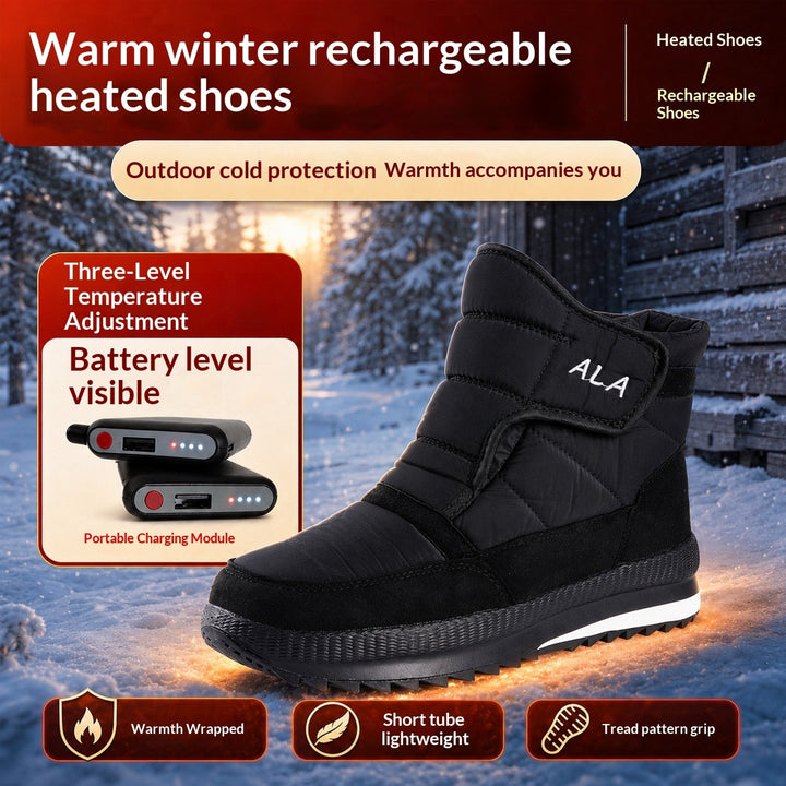 USB rechargeable heated snow boots, main product image